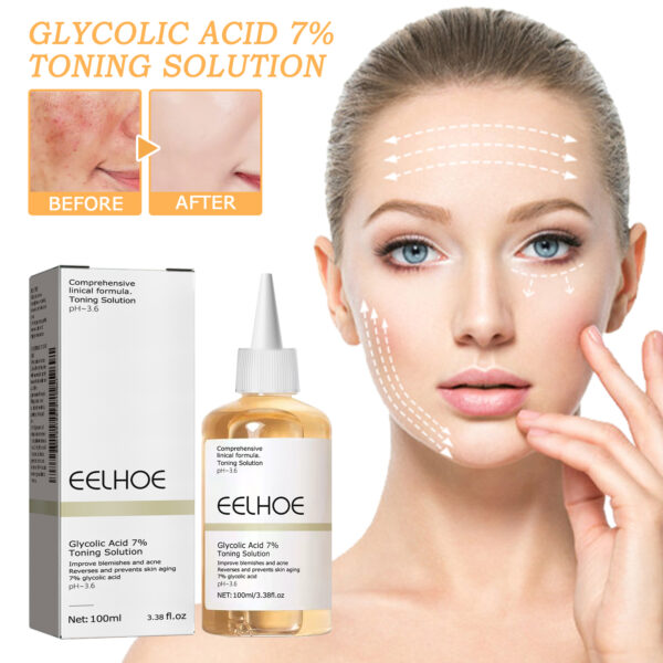 EELHOE Glycolic Acid 7% Toner Remove Acne Lighten Acne Repair Acne Mark Moisturize Skin Toner