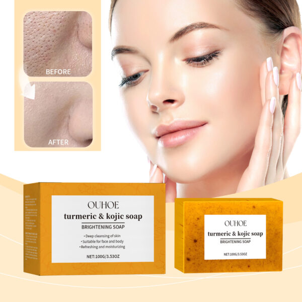 Turmeric soap lemon soap kojic acid soap ginger handmade cold soap bath and face soap