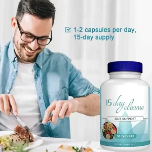 30 capsules per bottle, 2 capsules per day, 15 day cleaning plan - Starting from the first day, every day is an improvement day, high-quality fiber formula, male and female dietary supplements（Free Shipping）