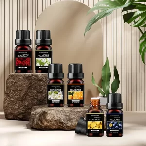 3 pack 0.34 oz. water soluble essential oil set, pure plant essence, ingenious deployment, multiple fragrance, suitable for use in aromatherapy machine and humidifier (including mail)