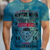 Men's 3D Pattern T-shirt - "Love Cycling" New York motorcycle design, lightweight polyester fiber, all day comfort, short sleeved casual T-shirt, suitable for daily wear, travel and fitness, casual daily wear | Vibrant printed shirt, motorcycle shirt（Free Shipping）