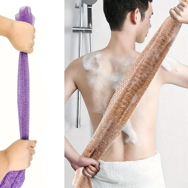Nylon long grid scrubbing towel for African back scrubbing, no need for people to take a bath. It is a great tool for bathing, scrubbing mud, and pulling back strips（Free Shipping）