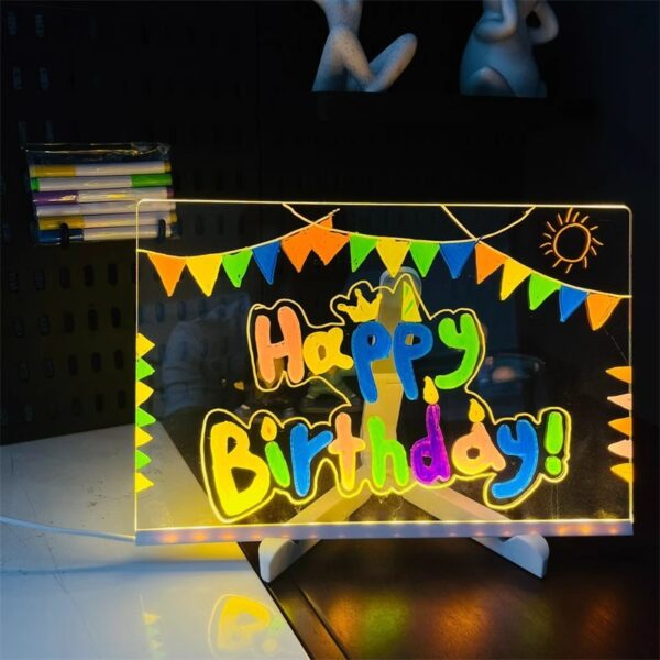 LED Transparent Picture Board Set - Homecoming Season Sensory Artifact - Reusable DIY Art Tool for Unleashing Creativity and Healing Stress Surprising Birthday/Festival Luxury Gifts | Home Work Meditation Companion and Portable Relaxation Tool for Family Travel
