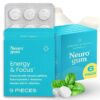 Neurogenic Caffeine Peppermint - Sugar free Intelligence Boosting Peppermint, containing L-theanine, caffeine, vitamin B12, and vitamin B6- Mint Flavor（Free Shipping）