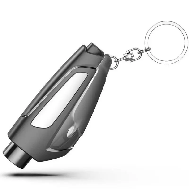 Safe compact emergency hammer, 2-in-1 emergency window breaker and seat belt cutter, emergency keychain car escape tool (free shipping)