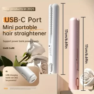 2-in-1 curling and straightening hair straightener, multi-functional hairdressing tool for home and travel (free shipping)