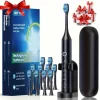 Intelligent fully automatic electric toothbrush, adult soft bristled toothbrush, six vibration frequencies, cleaning modes, USB charging, deep cleaning teeth cleaner (free shipping)