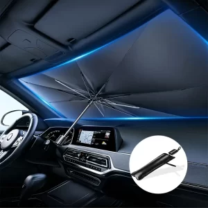 Car specific sun umbrella, efficient sun protection, portable and foldable windproof sun visor, suitable for various car models, easy to store, with thermal insulation effect (free shipping)